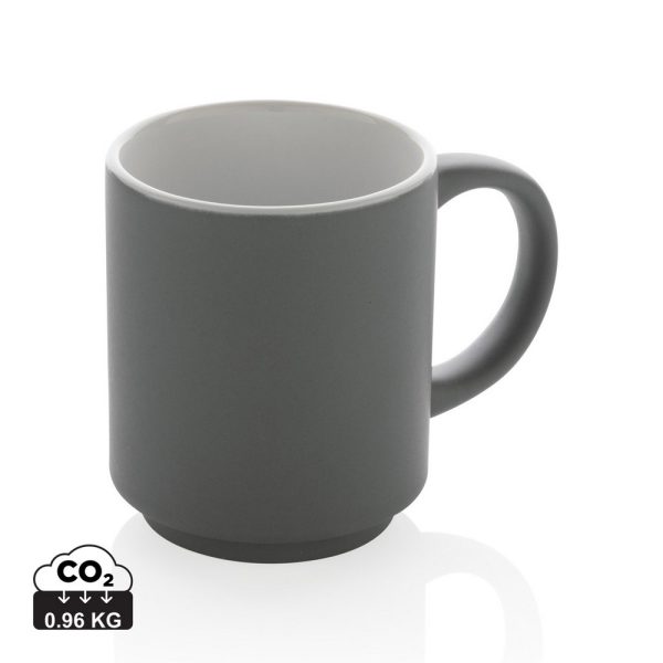 Kubek ceramiczny 180 ml P043581X grey