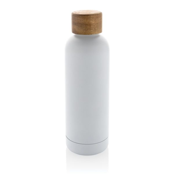 Butelka termiczna 500 ml Wood, stal nierdzewna z recyklingu P051888X biały