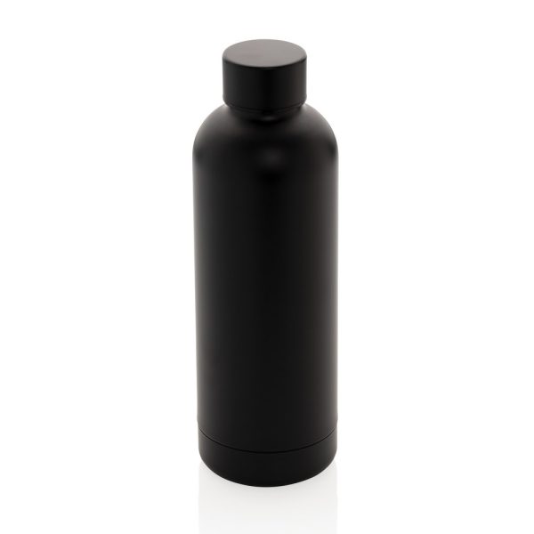 Butelka termiczna 500 ml, stal nierdzewna z recyklingu P045400X czarny