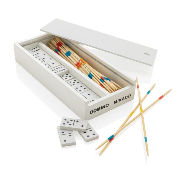 Zestaw gier, mikado i domino P047453X
