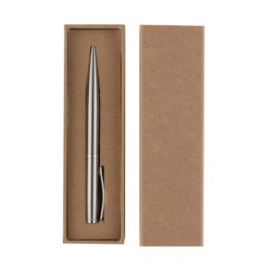 Metalowy długopis w pudełku Silvery P101418R RO-R02331.01