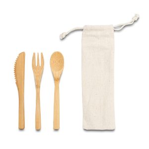 Zestaw sztućców bambusowych P038640R RO-R17158.13