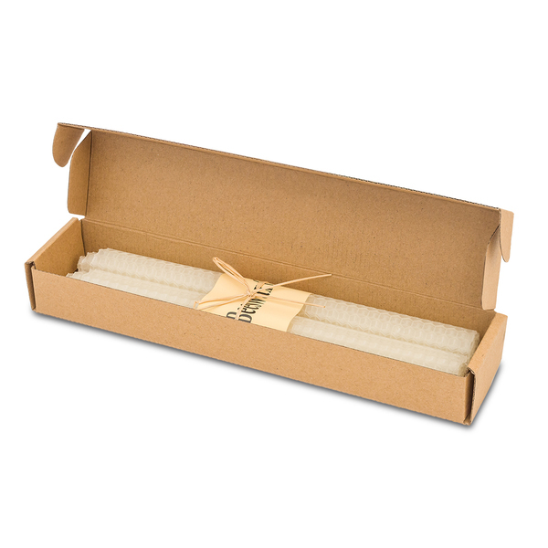 Zestaw 2 długich świec z wosku pszczelego Biella P046935R RO-R17464.06