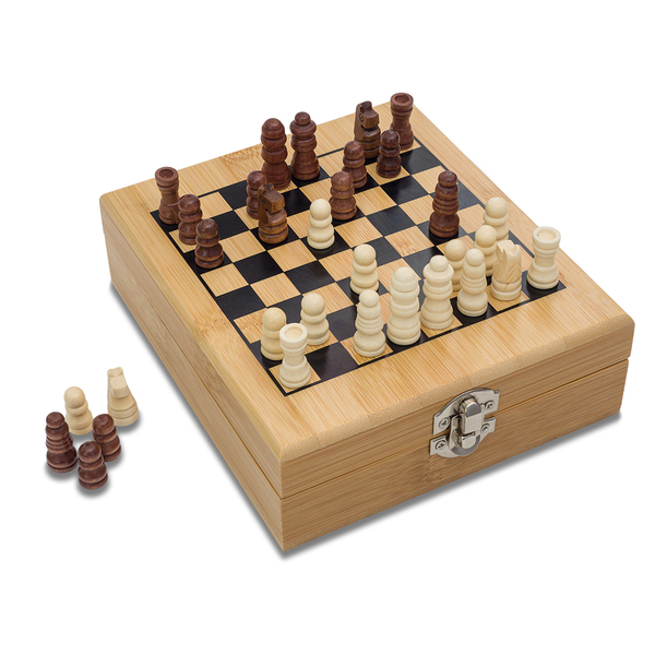 Zestaw do wina z szachami Abruzzo P051589R