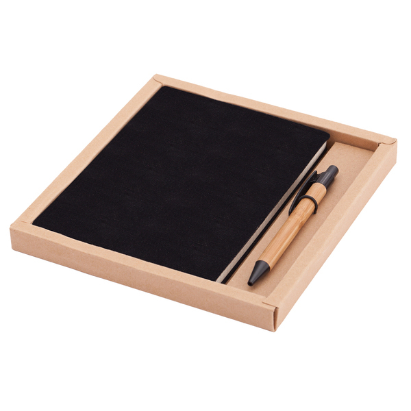 Zestaw Porto - notes z długopisem P000670R czarny