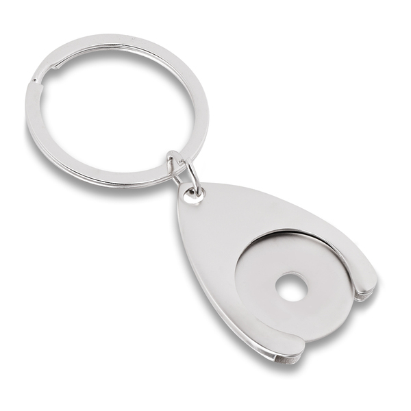 Metalowy brelok z żetonem Disc P000067R