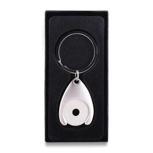 Metalowy brelok z żetonem Disc P000067R RO-R73269