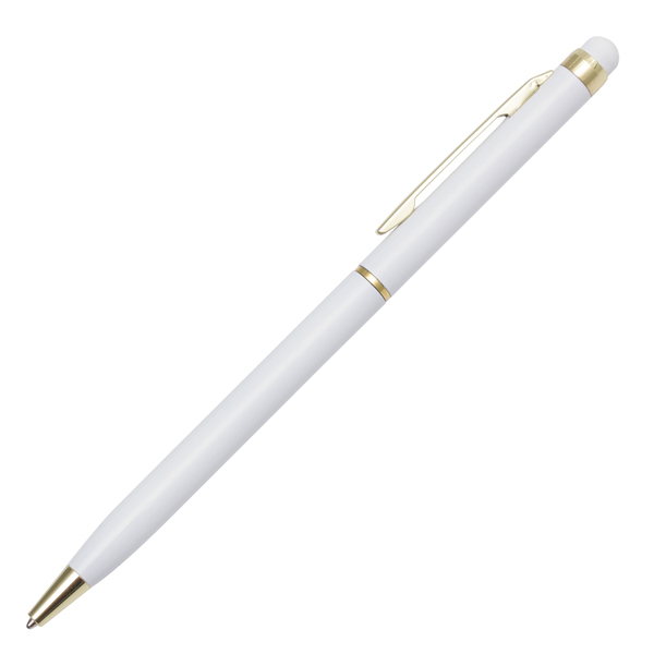 Długopis aluminiowy Touch Tip Gold P000725R biały