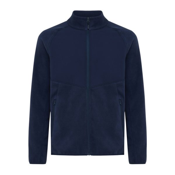 Kurtka z mikropolaru Iqoniq Talung, poliester z recyklingu P054686X navy