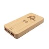 Bambusowy bezprzewodowy power bank 8000 mAh B'RIGHT, ładowarka bezprzewodowa 15W | Benson P051786X