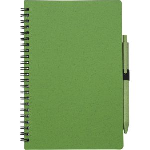 Notatnik ok. A5 ze słomy pszenicznej z długopisem P010256X AX-V0238-W