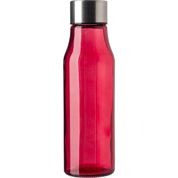 Szklana butelka 500 ml P043491X czerwony