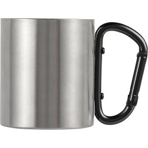Metalowy kubek 185 ml z karabińczykiem P008654X AX-V0646-W