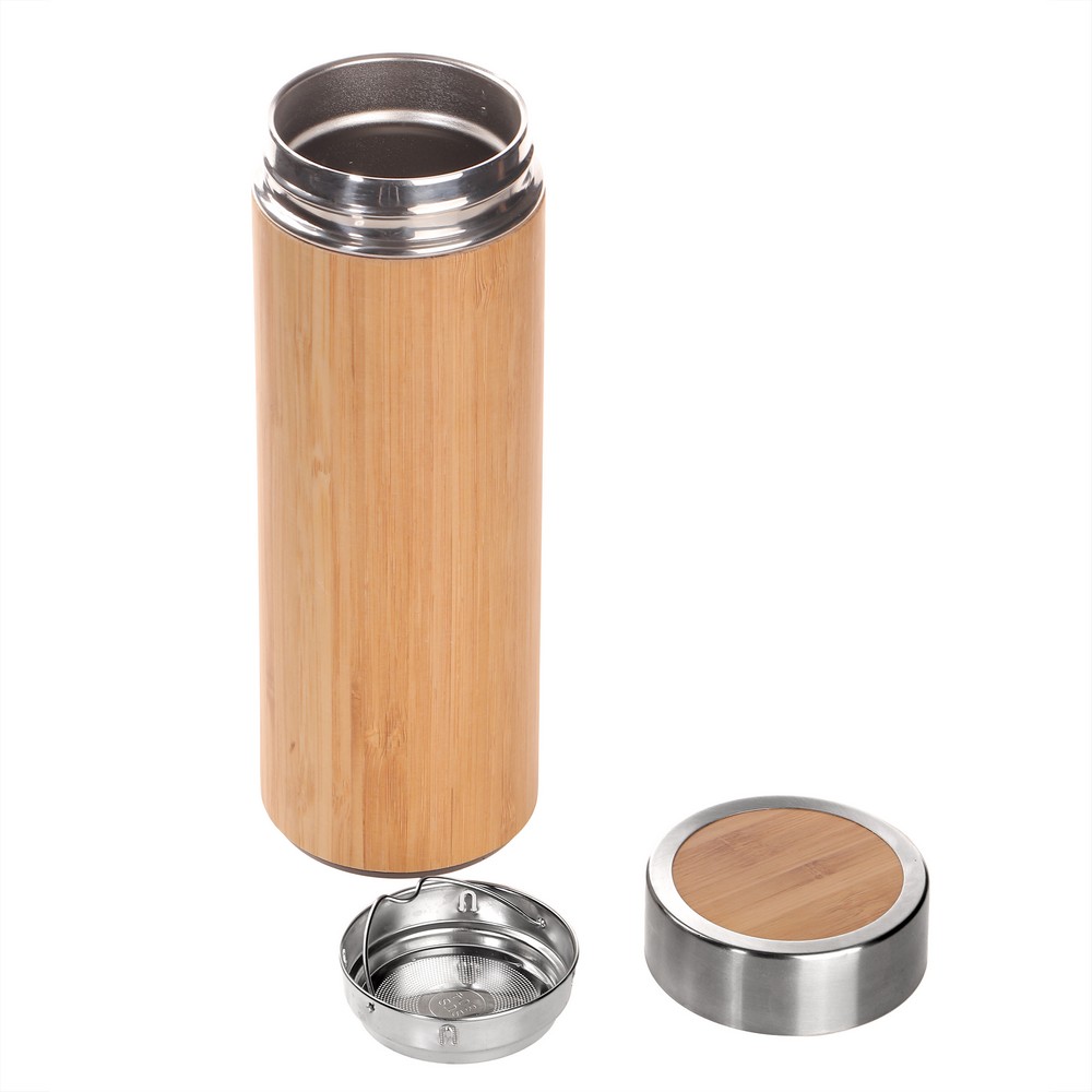 Bambusowy termos 350 ml, posiada sitko zatrzymujące fusy | Christian P009381X AX-V0844-17