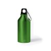 Butelka sportowa 400 ml z aluminium z recyklingu, z karabińczykiem P047808X zielony