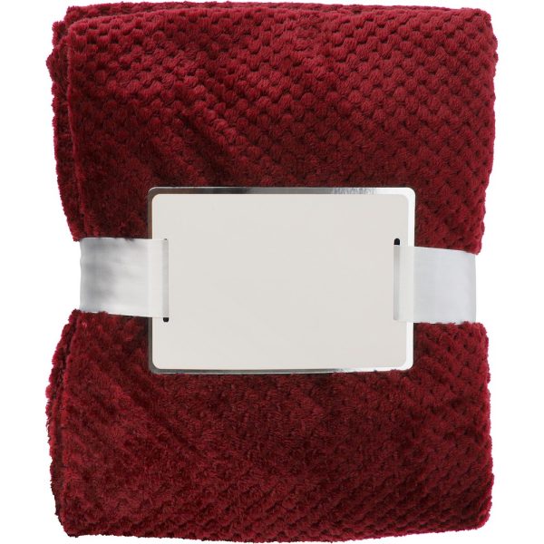 Koc polarowy P052265X burgund