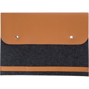 Etui na laptopa 14" z filcu RPET, teczka na dokumenty P052217X AX-V1250-W