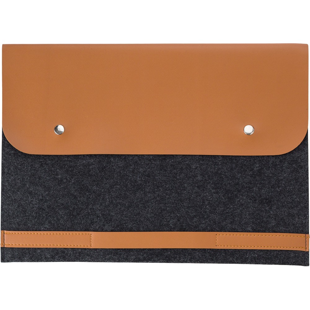 Etui na laptopa 14" z filcu RPET, teczka na dokumenty P052217X AX-V1250-W