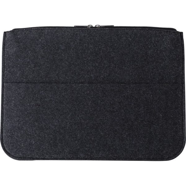 Etui na laptopa 14" z filcu RPET, teczka na dokumenty P052202X grafitowy