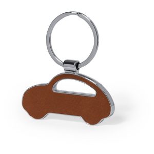 Brelok do kluczy z frontem i tyłem ze skóry z recyklingu B P052294X AX-V1308-16B