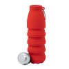 Składana butelka sportowa 550 ml z karabińczykiem P051821X czerwony