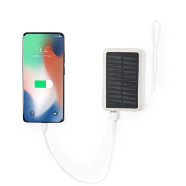 Power bank 5000 mAh ze słomy pszenicznej, ładowarka słoneczna P051843X