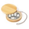 Kabel do ładowania i synchronizacji ze słomy pszenicznej, 3 adaptery w komplecie, bambusowe etui z zawieszką P051847X