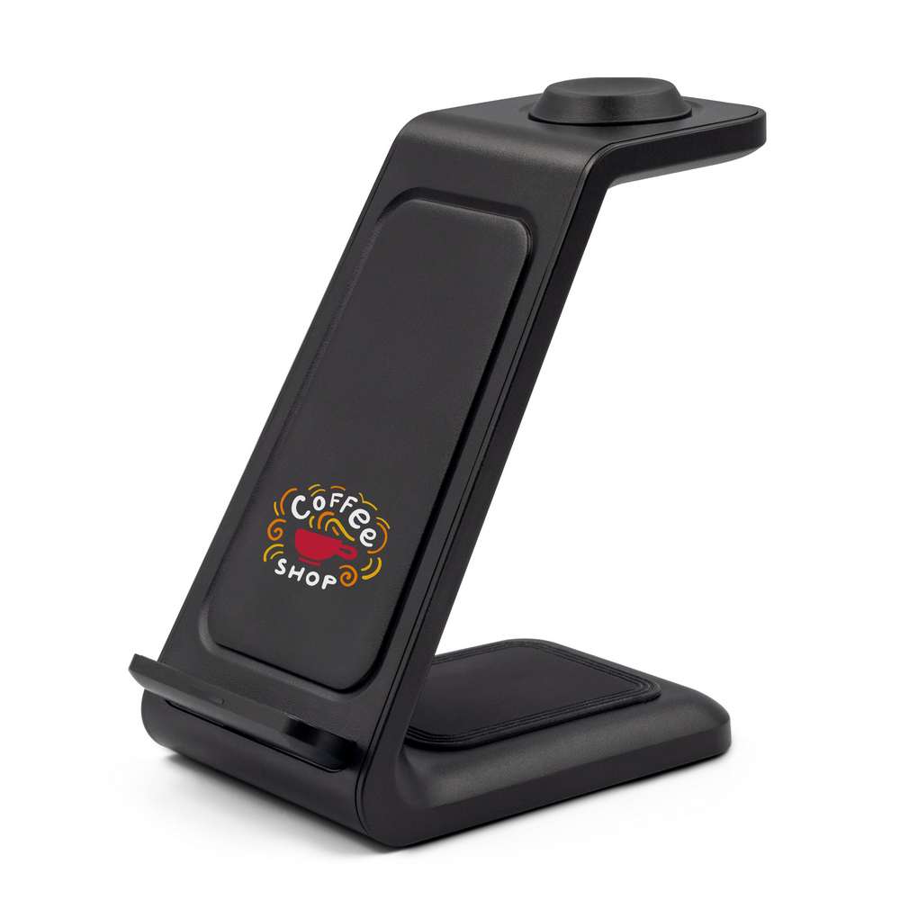 Ładowarka bezprzewodowa 15W, 3 w 1, stojak na telefon | Todd P054266X AX-V1380-03