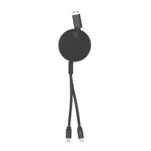 Zwijany kabel do ładowania i synchronizacji z aluminium z recyklingu P054982X AX-V2012-W