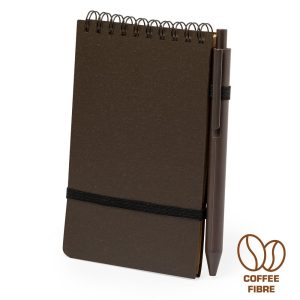 Notatnik ok. A6 z łusek kawowych z długopisem P055001X AX-V2042-16