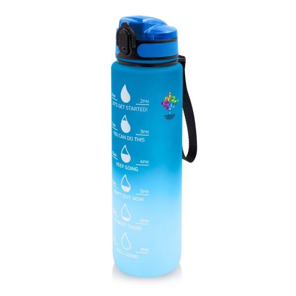 Butelka motywacyjna 1000 ml Air Gifts | Kayleigh P067093X granatowy