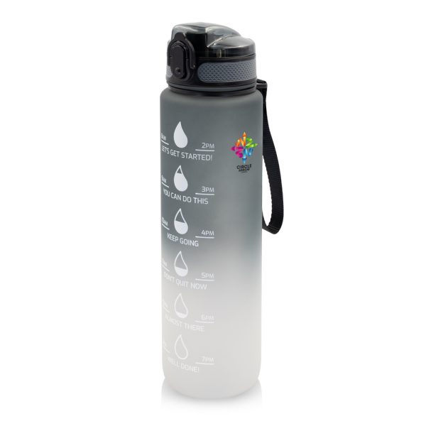 Butelka motywacyjna 1000 ml Air Gifts | Kayleigh P067093X szary