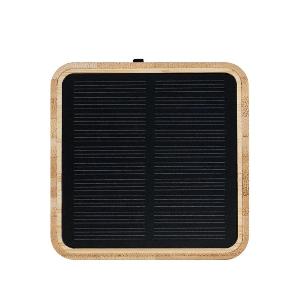 Bambusowy głośnik bezprzewodowy 3W B'RIGHT, panel słoneczny | Androwe P067095X