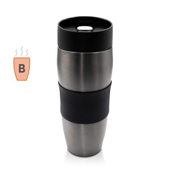 Kubek termiczny 400 ml Air Gifts | Jason P006997X szary