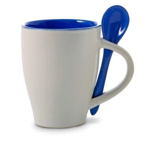 Kubek ceramiczny 300 ml z łyżeczką P007025X AX-V5269-W
