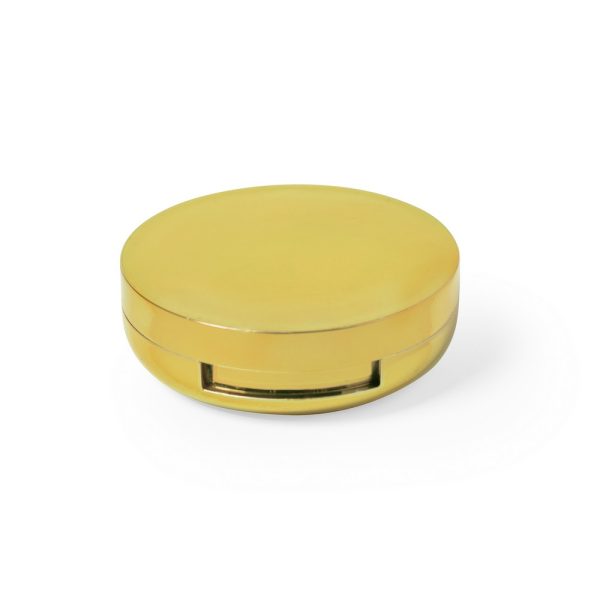 Pomadka ochronna, lusterko kieszonkowe P010049X złoty