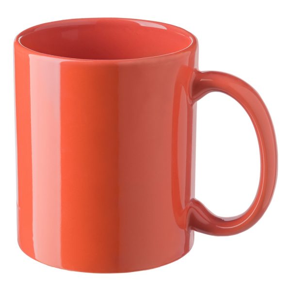Kubek ceramiczny 300 ml P047871X pomarańczowy