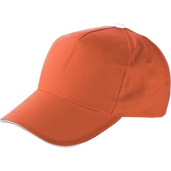 Czapka z daszkiem P007345X pomarańczowy
