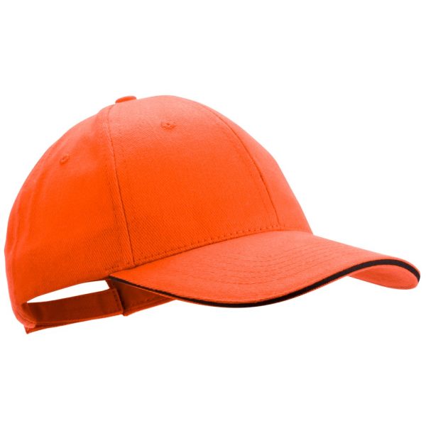 Czapka z daszkiem P007343X pomarańczowy