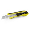 Nóż do tapet z mechanizmem zabezpieczającym, zapasowe ostrza w komplecie | Sutton P043013X żółty