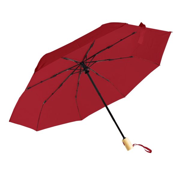 Parasol automatyczny RPET, składany | Nell P042587X czerwony