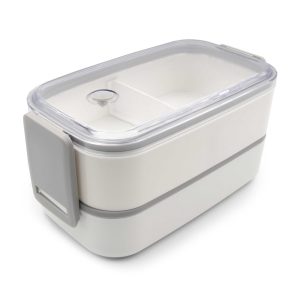 Pudełka śniadaniowe 2 w 1, 2x700 ml, sztućce | Cash P042597X AX-V7246-02