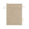 Mały worek z bawełny z recyklingu P039228X neutralny