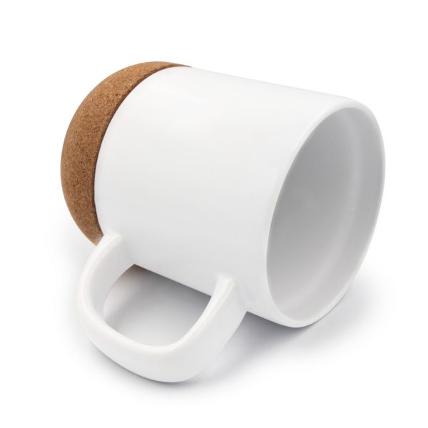 Kubek ceramiczny 370 ml z korkowym elementem | Kate P042607X
