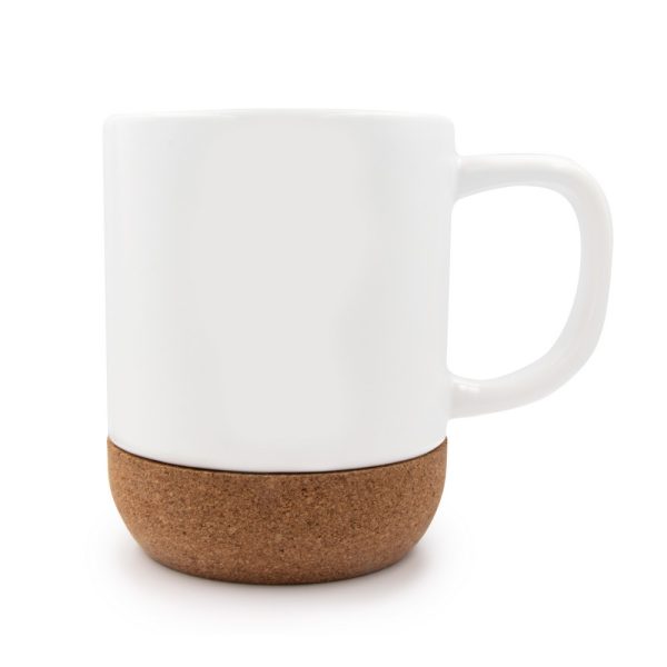 Kubek ceramiczny 370 ml z korkowym elementem | Kate P042607X