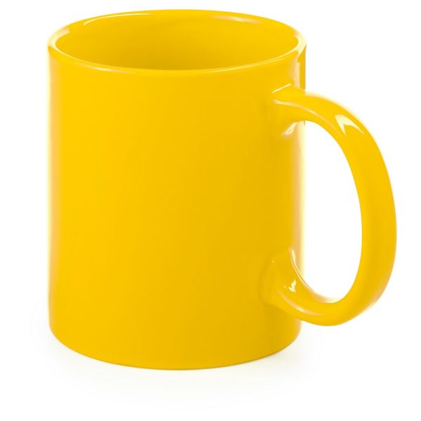 Kubek ceramiczny 370 ml P007024X żółty