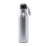 QUETA. Aluminiowa butelka z bambusową pokrywką 550 ml P046596S ST-94250-W