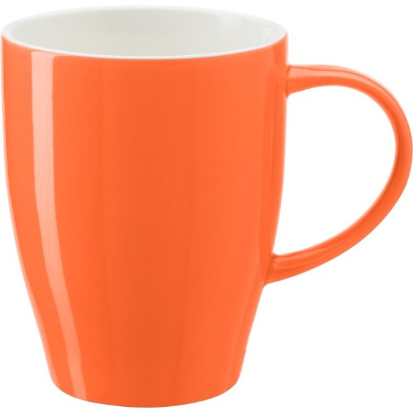 Kubek porcelanowy 350 ml P007654X pomarańczowy