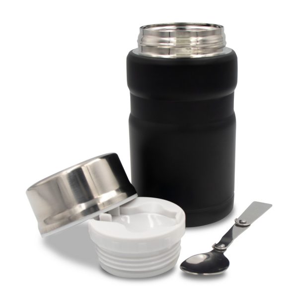 Termiczny pojemnik na żywność 650 ml Air Gifts, składana łyżka | Jonathan P039545X