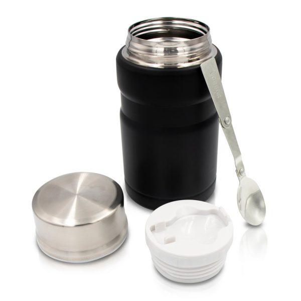 Termiczny pojemnik na żywność 650 ml Air Gifts, składana łyżka | Jonathan P039545X